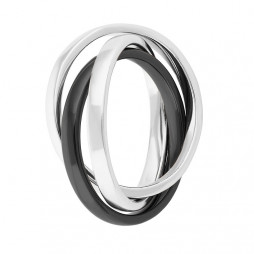 Кольцо из серебра | Материал:Серебро Проба:925 Для женщин Вставки:Керамика Примерный вес (г):7.06 Обработка:Родирование