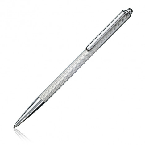 Ручка шариковая с корпусом из серебра | Материал:Серебро Цвет:Белый Проба:925 Вставки:Без вставок Примерный вес (г):7.3 Тематика:Шарики