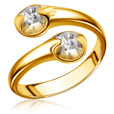 Кольцо из золота с бриллиантом