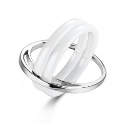 Кольцо из серебра | Материал:Серебро Проба:925 Для женщин Вставки:Керамика Обработка:Родирование