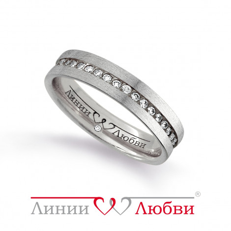 Обручальное кольцо с бриллиантами | Материал:Золото Для кого:Для женщин Вставки:Бриллиант Примерный вес (г):4 Тематика:Обручальное