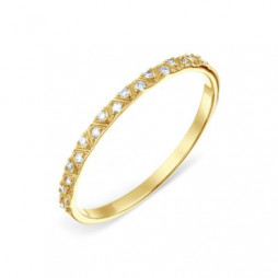 Кольцо с бриллиантами | Материал:Золото Проба:585 Для женщин Вставки:Бриллиант Примерный вес (г):0.97