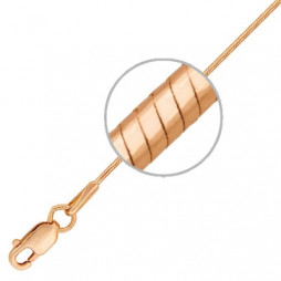 Цепочка плетения Шнурок из красного золота |	 Материал:Золото Цвет:Красный