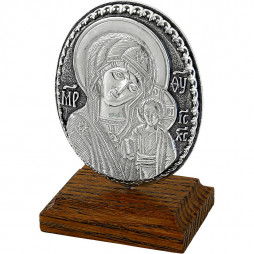 Настольная икона из серебра | Материал:Серебро Цвет:Белый Проба:925 Вставки:Без вставок Примерный вес (г):49.27 Тематика:Образок