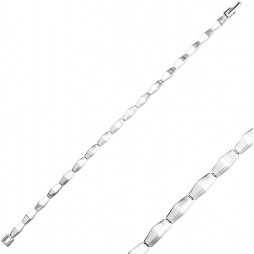 Браслет из серебра | Материал:Серебро Цвет:Белый Проба:925 Для женщин Вставки:Без вставок Примерный вес (г):9.61