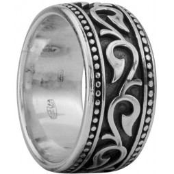 Кольцо из серебра | Материал:Серебро Цвет:Белый Проба:925 Для мужчин Вставки:Без вставок Примерный вес (г):11.31