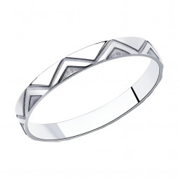 Кольцо из серебра |	 Материал:Серебро Проба:925 Для женщин Вставки:Без вставок Примерный вес (г):0.65
