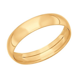 Обручальное кольцо из золота |	 Материал:Золото Цвет:Красный Проба:585 Для женщин Вставки:Без вставок Примерный вес (г):1.46 Тематика:Обручальное