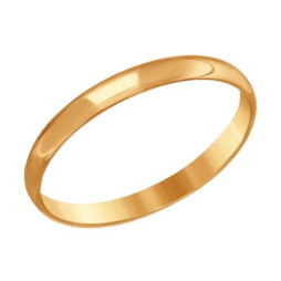 Обручальное кольцо из золота |	 Материал:Золото Цвет:Красный Проба:585 Для женщин Вставки:Без вставок Примерный вес (г):1.48 Тематика:Обручальное