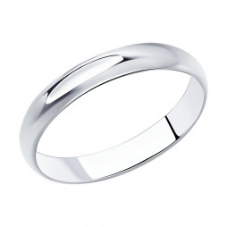 Обручальное кольцо из серебра |	 Материал:Серебро Проба:925 Для женщин Вставки:Без вставок Примерный вес (г):1.46 Тематика:Обручальное