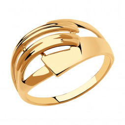 Кольцо из золота | Материал:Золото Цвет:Красный Проба:585 Для женщин Вставки:Без вставок Примерный вес (г):2.52 Высота (мм):4 Ширина (мм):11