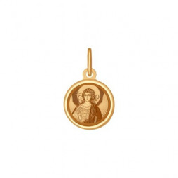 Иконка из золота «Архангел Хранитель» |	 Материал:Золото Цвет:Красный Проба:585 Для женщин Вставки:Эмаль Примерный вес (г):0.62 Тематика:Образок