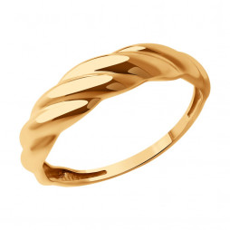Кольцо из золота | Материал:Золото Цвет:Красный Проба:585 Для женщин Вставки:Без вставок Примерный вес (г):1.55 Высота (мм):2 Ширина (мм):5