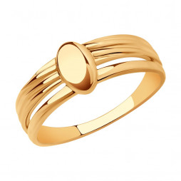 Кольцо из золота | Материал:Золото Цвет:Красный Проба:585 Для женщин Вставки:Без вставок Примерный вес (г):2.36 Высота (мм):2 Ширина (мм):7