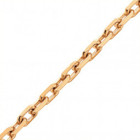 41-58060-11 - Браслет «Якорное плетение» из красного золота с алмазнойогранкой купить